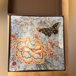 NEW Fringe Studio βCathay Roseβ Butterfly Trinket Jewelry Tray - NIB